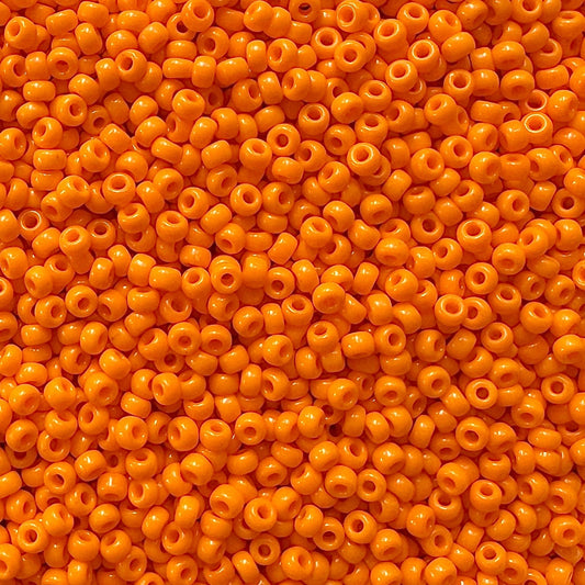 Miyuki 11 - 405 Opaque Orange - The Bead Mix