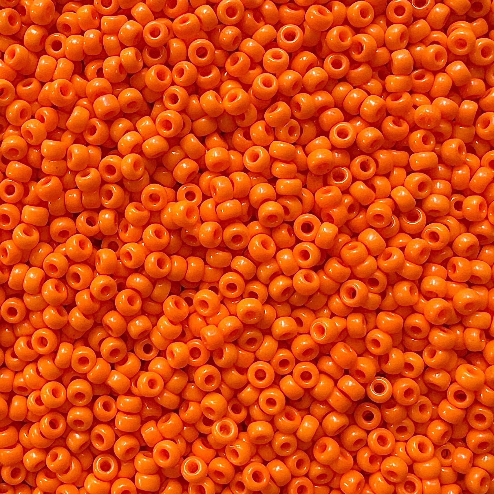 Miyuki 11 - 406 Opaque Dark Orange - The Bead Mix