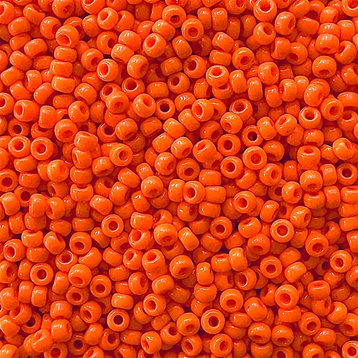 Miyuki 11 - 406 Opaque Dark Orange - The Bead Mix