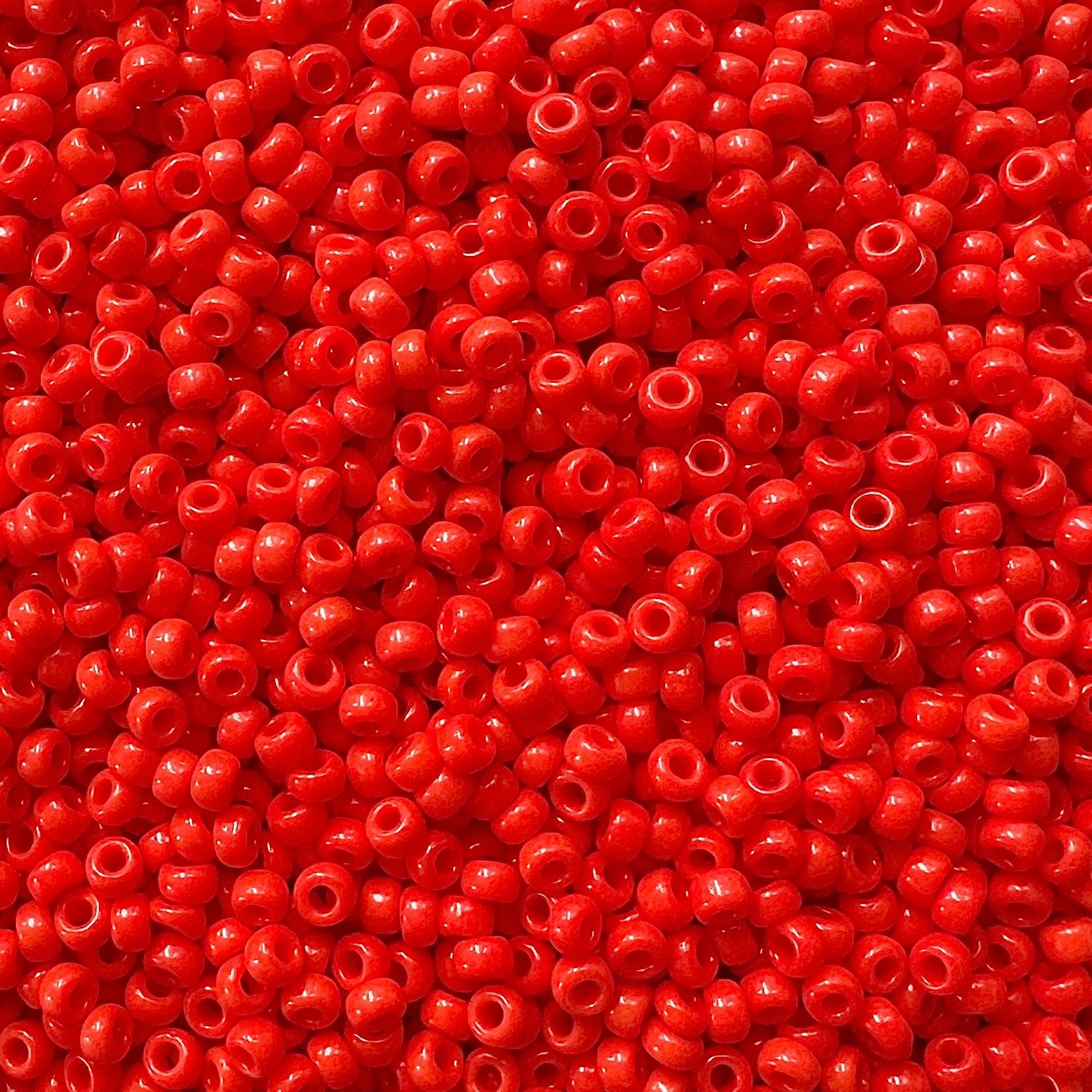 Miyuki 11 - 407 Opaque Red - The Bead Mix