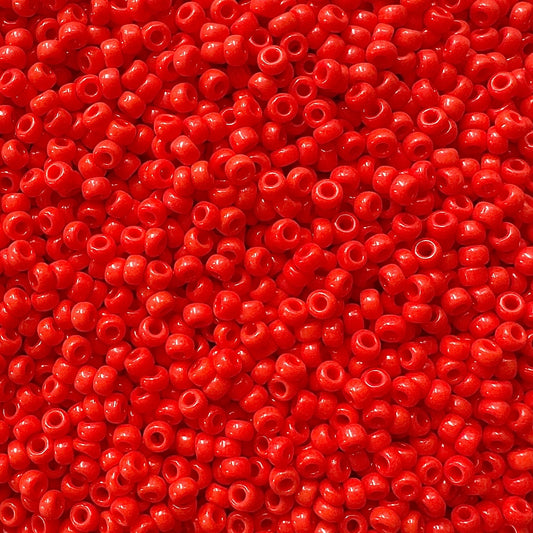 Miyuki 11 - 407 Opaque Red - The Bead Mix