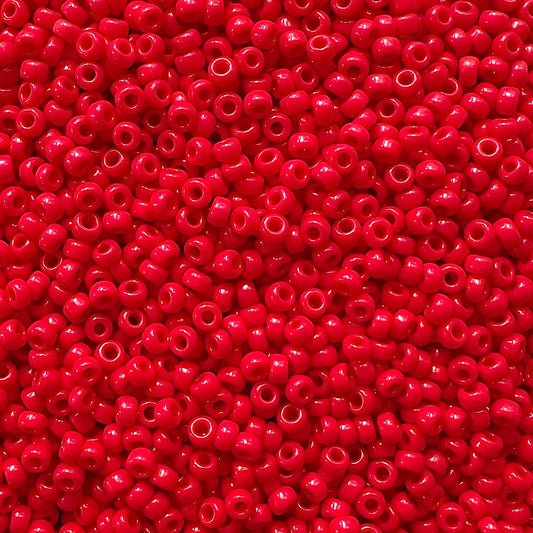 Miyuki 11 - 408 Opaque Dark Red - The Bead Mix