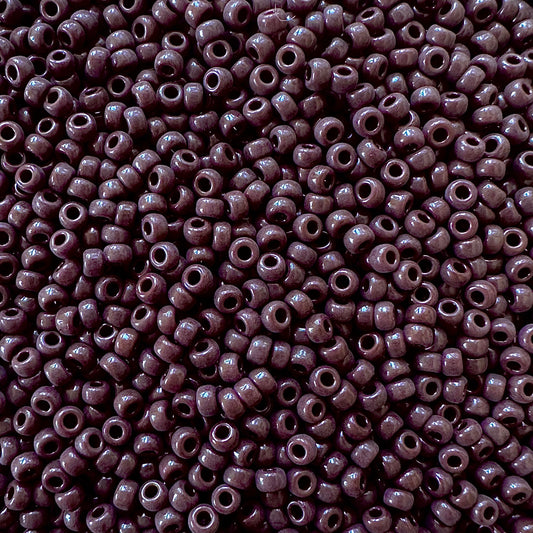 Miyuki 11 - 409 Opaque Chocolate Brown - The Bead Mix