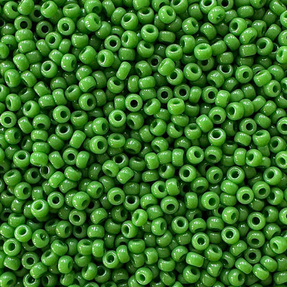Miyuki 11 - 411 Opaque Green - The Bead Mix