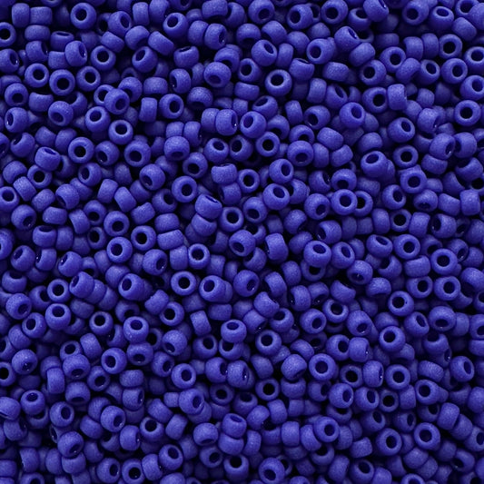 Miyuki 11 - 414F Opaque Matte Cobalt Blue - The Bead Mix