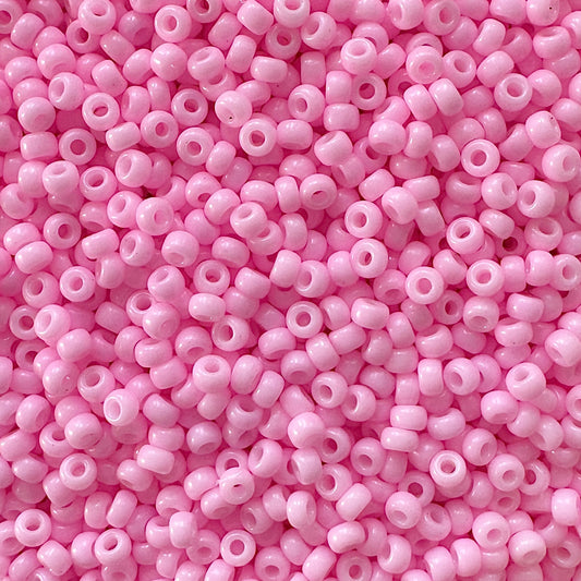 Miyuki 11 - 415 Opaque Dyed Powder Pink - The Bead Mix