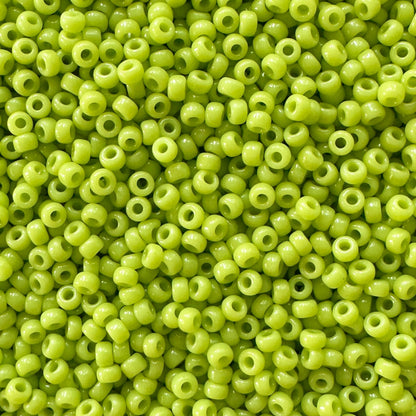 Miyuki 11 - 416 Opaque Chartreuse - The Bead Mix