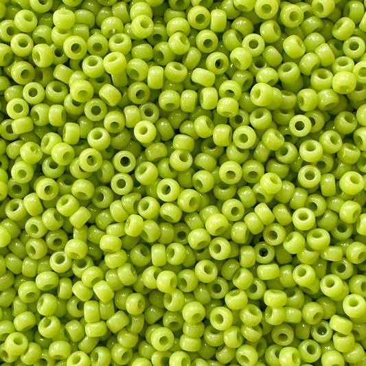 Miyuki 11 - 416 Opaque Chartreuse - The Bead Mix