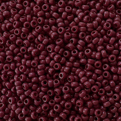 Miyuki 11 - 419 Opaque Red Brown - The Bead Mix