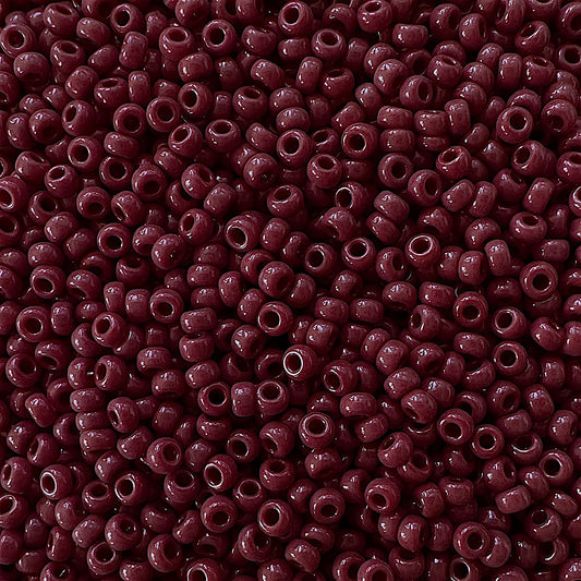 Miyuki 11 - 419 Opaque Red Brown - The Bead Mix