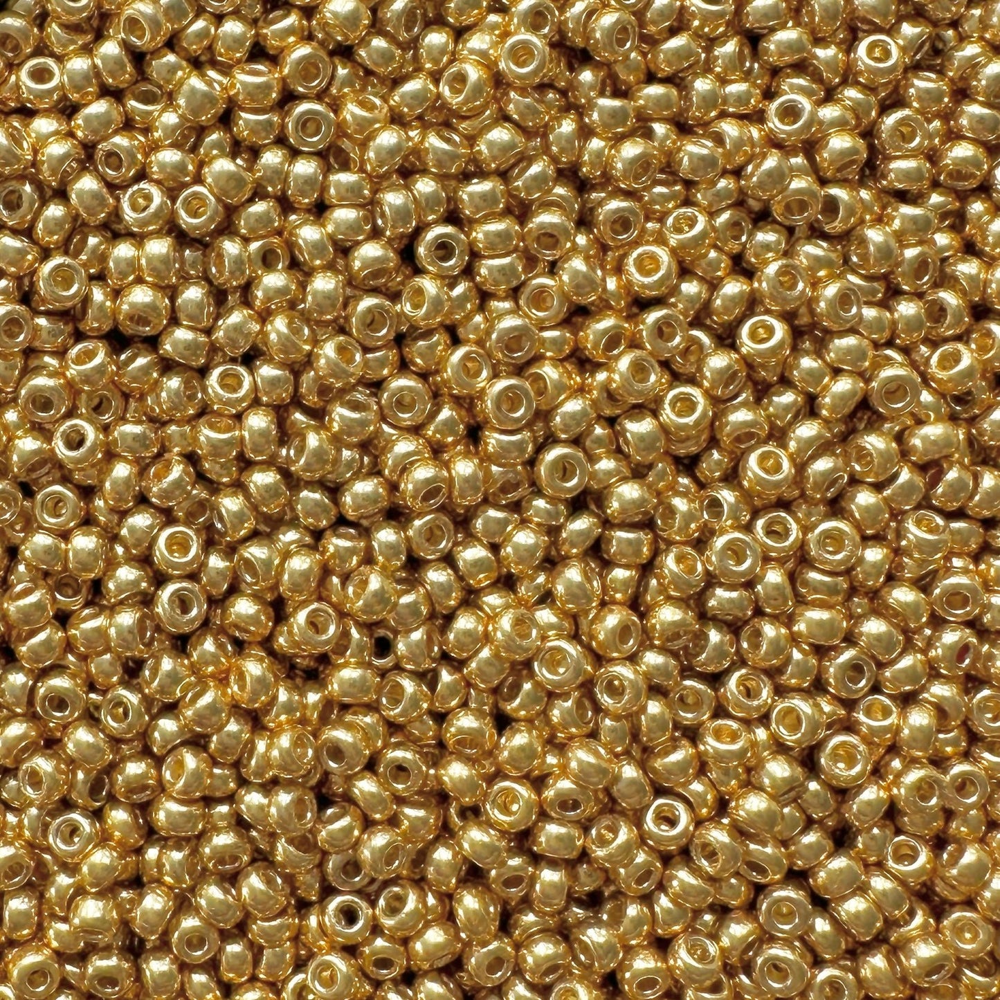 Miyuki 11 - 4202 Duracoat Galvanized Gold - 20g - The Bead Mix
