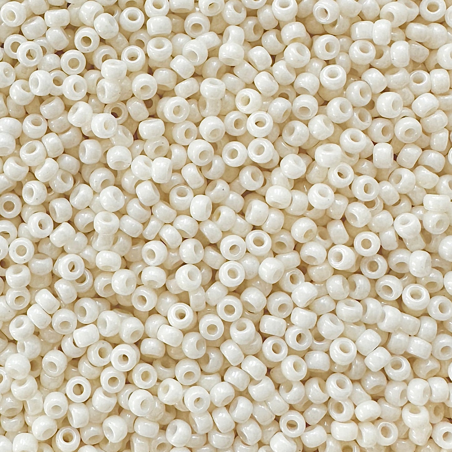 Miyuki 11 - 421 Opaque Eggshell Luster - The Bead Mix