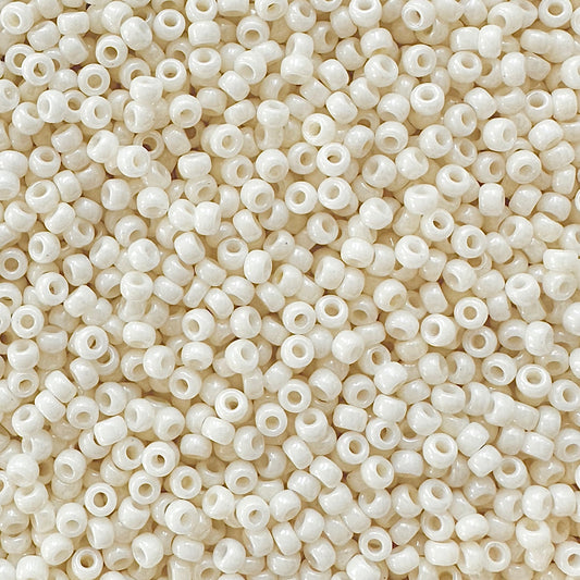 Miyuki 11 - 421 Opaque Eggshell Luster - The Bead Mix