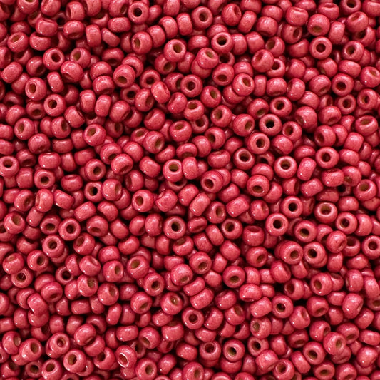 Miyuki 11 - 4211F Duracoat Galvanized Matte Cranberry - The Bead Mix
