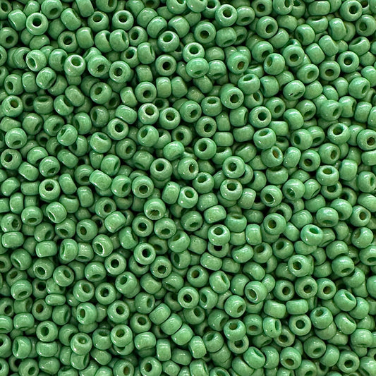 Miyuki 11 - 4214F Duracoat Galvanized Matte Dark Mint - The Bead Mix