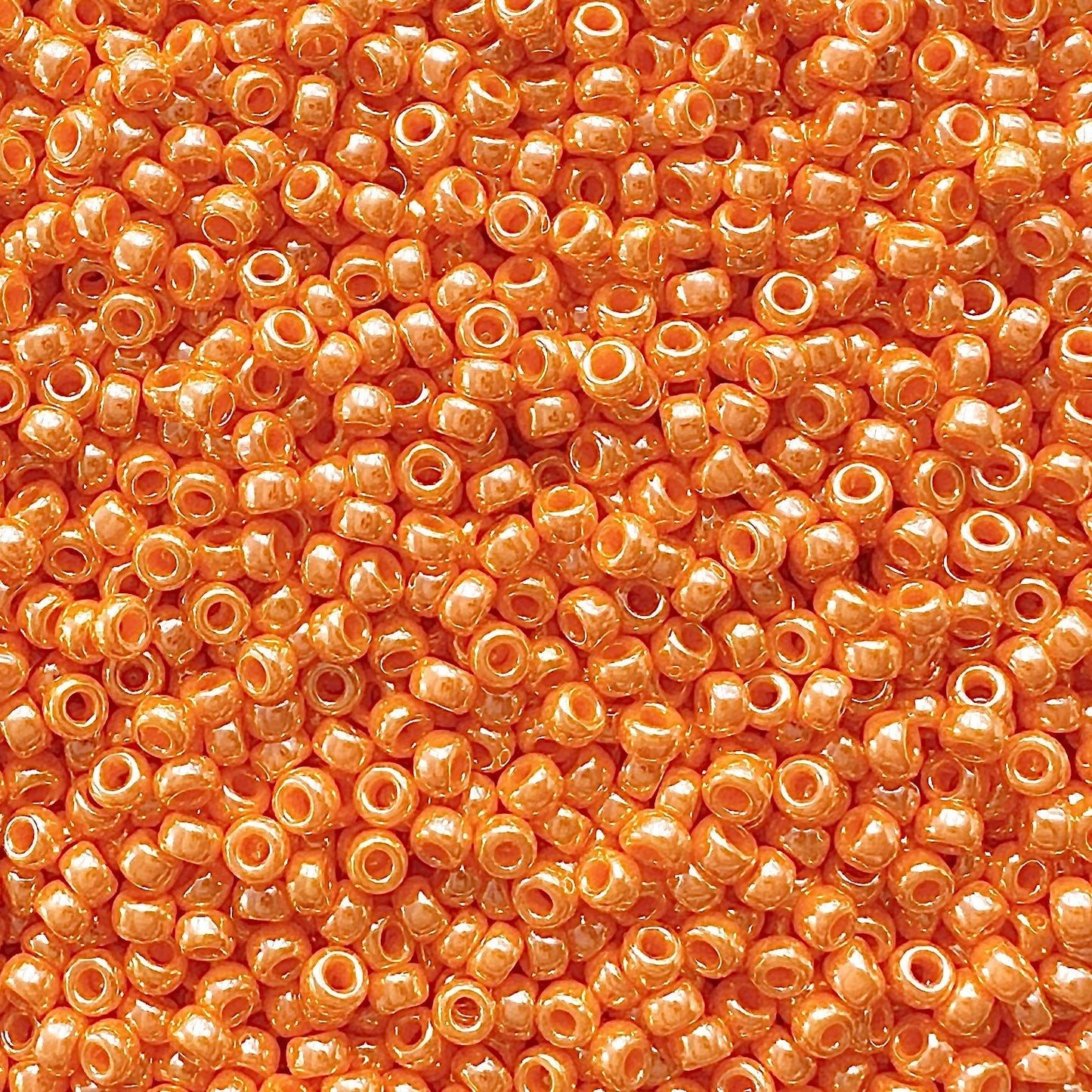 Miyuki 11 - 423 Opaque Orange Luster - The Bead Mix