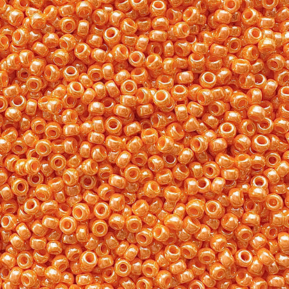Miyuki 11 - 423 Opaque Orange Luster - The Bead Mix