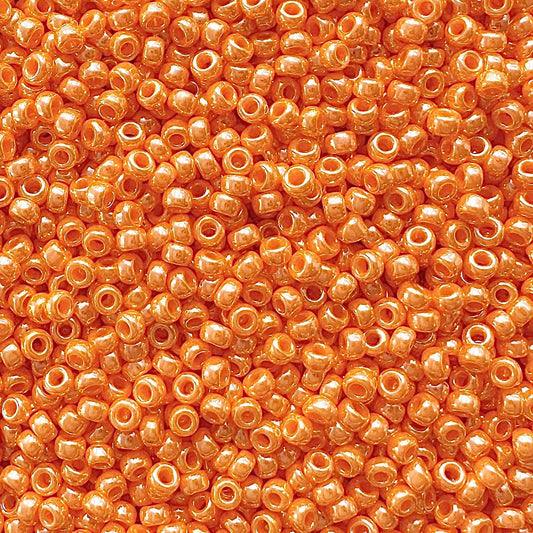 Miyuki 11 - 423 Opaque Orange Luster - The Bead Mix