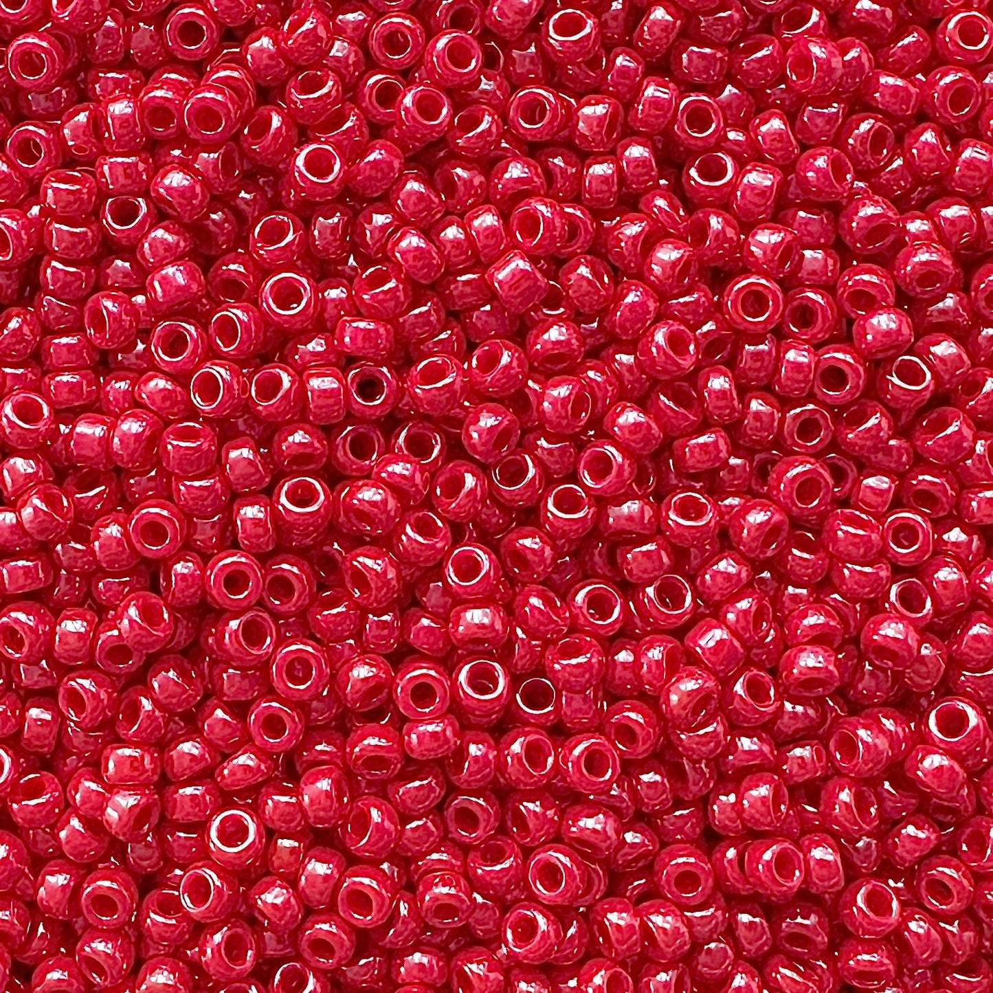 Miyuki 11 - 426 Opaque Red Luster - The Bead Mix