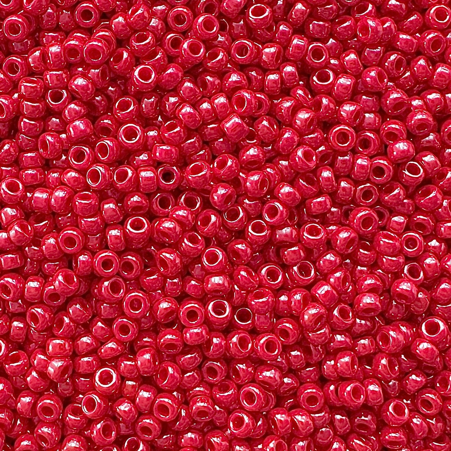 Miyuki 11 - 426 Opaque Red Luster - The Bead Mix