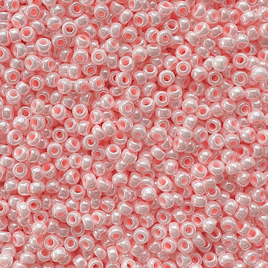 Miyuki 11 - 427 Opaque Light Pink Luster - The Bead Mix
