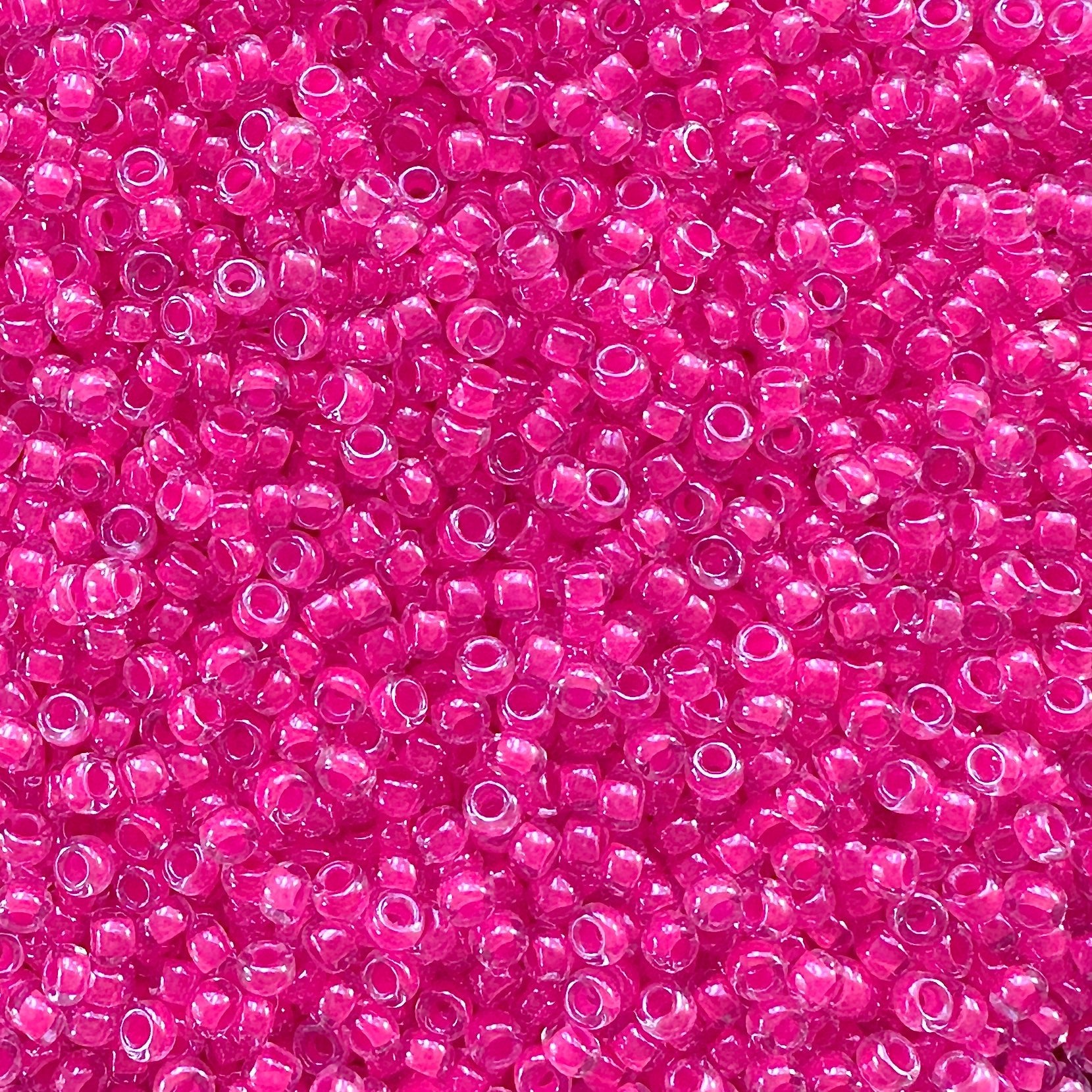 Miyuki 11 - 4301 Luminous Hot Pink - The Bead Mix