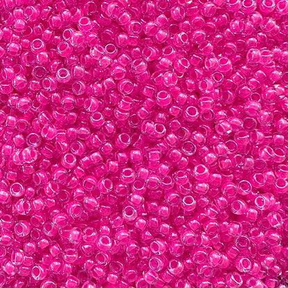 Miyuki 11 - 4301 Luminous Hot Pink - The Bead Mix