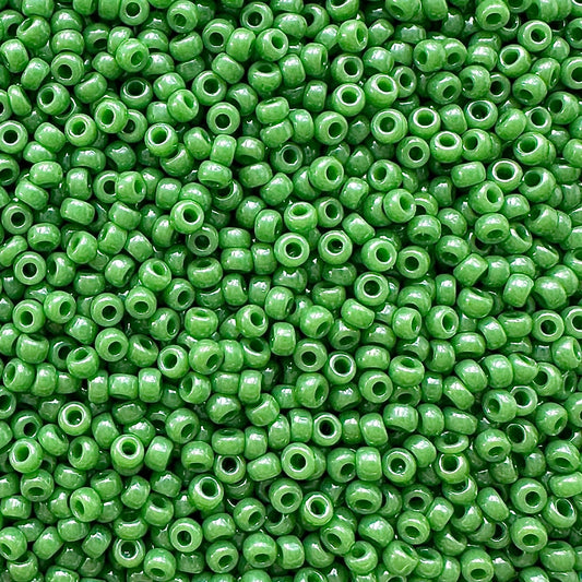 Miyuki 11 - 431 Opaque Green Luster - The Bead Mix
