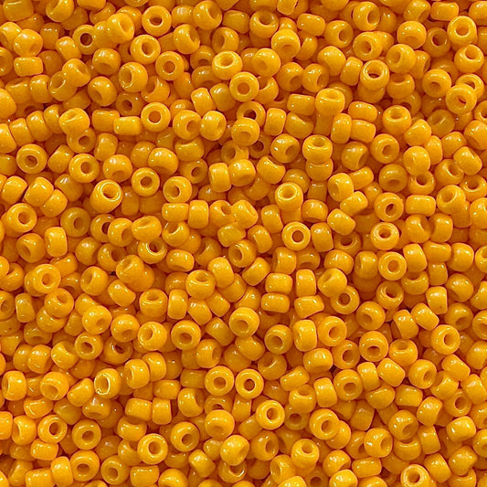 Miyuki 11 - 4453 Duracoat Opaque Bright Marigold - The Bead Mix