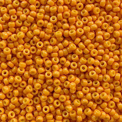 Miyuki 11 - 4454 Duracoat Opaque Pumpkin - The Bead Mix