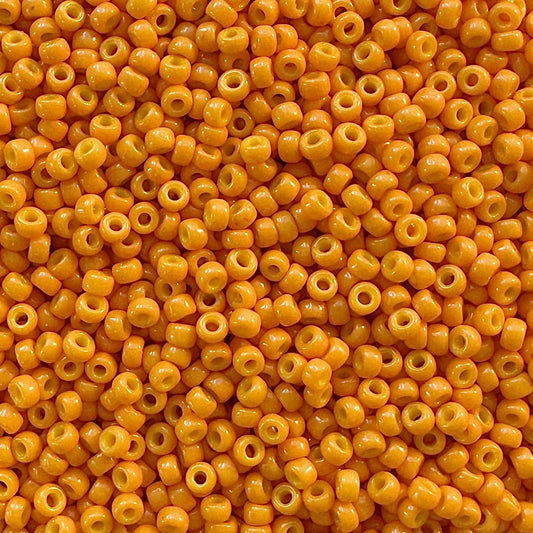 Miyuki 11 - 4454 Duracoat Opaque Pumpkin - The Bead Mix