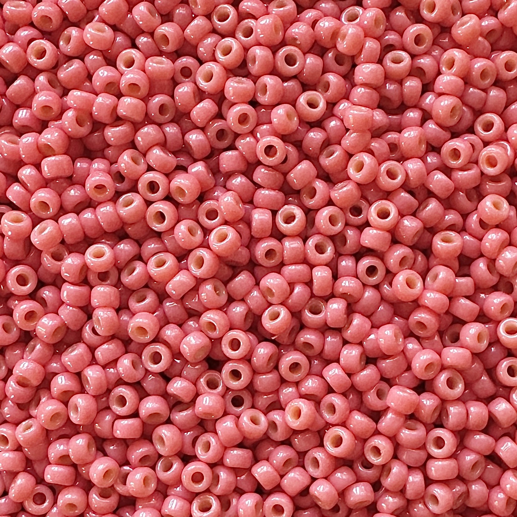 Miyuki 11 - 4464 Duracoat Opaque Salmon - The Bead Mix