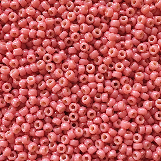Miyuki 11 - 4464 Duracoat Opaque Salmon - The Bead Mix