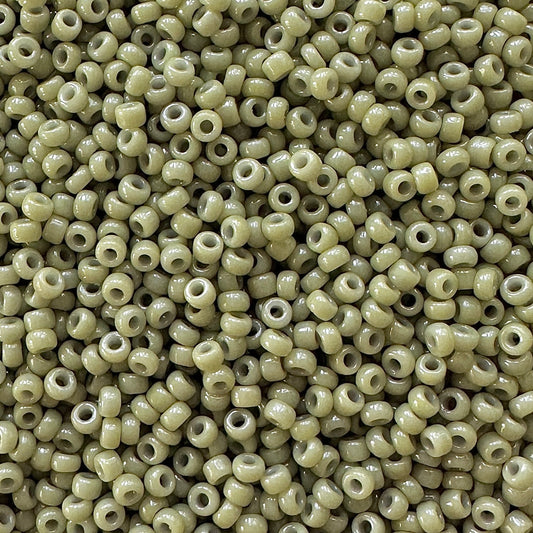 Miyuki 11 - 4474 Duracoat Opaque Khaki Green - The Bead Mix