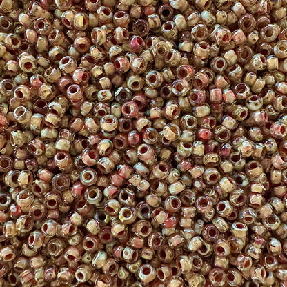 Miyuki 11 - 4505 Transparent Smoky Topaz Picasso - The Bead Mix