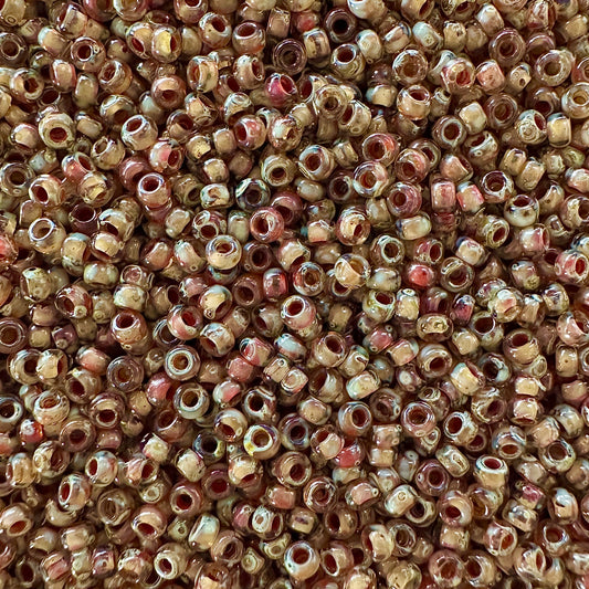 Miyuki 11 - 4505 Transparent Smoky Topaz Picasso - The Bead Mix