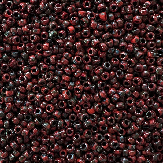 Miyuki 11 - 4513 Red Picasso - The Bead Mix
