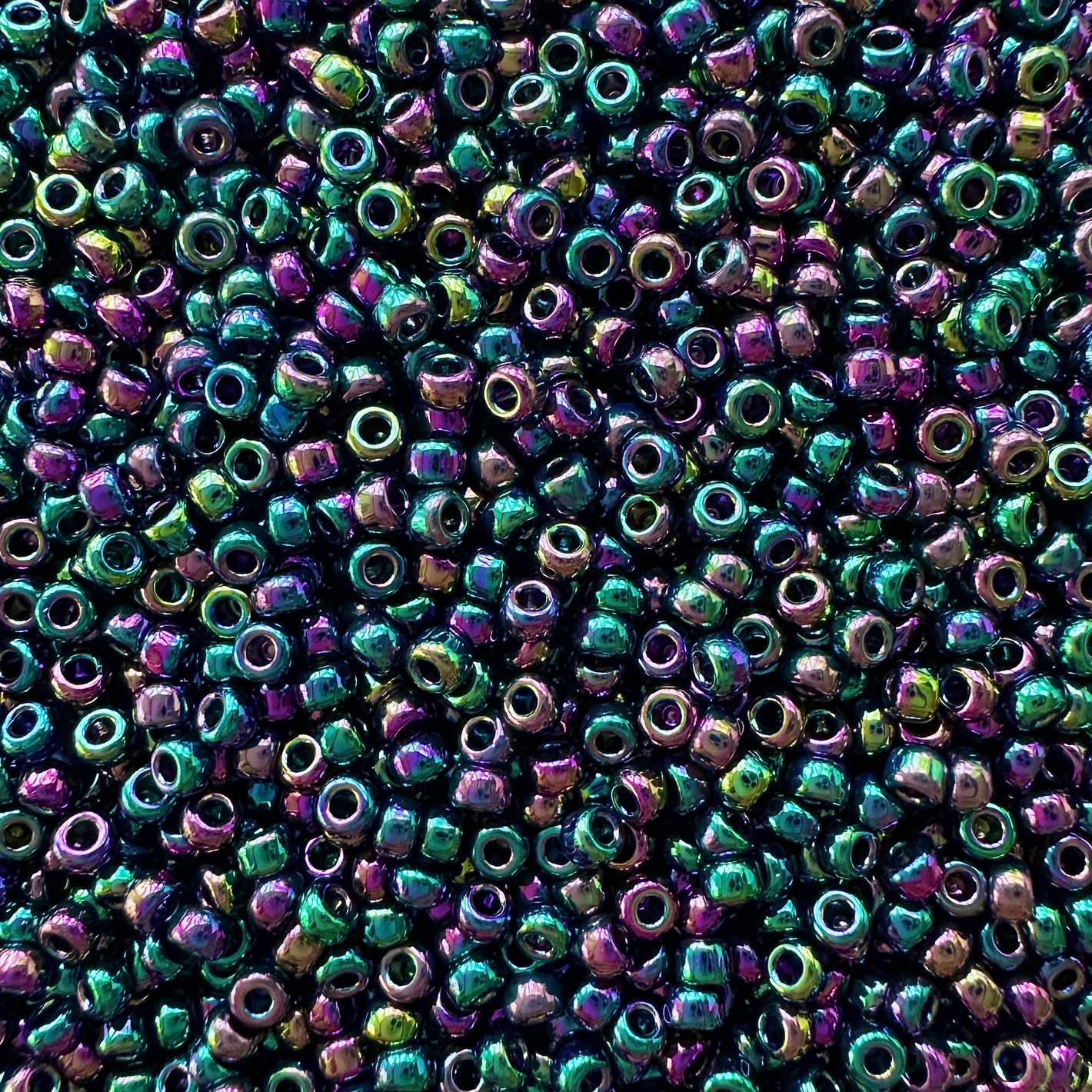 Miyuki 11 - 455D Metallic Purple Green Iris - The Bead Mix
