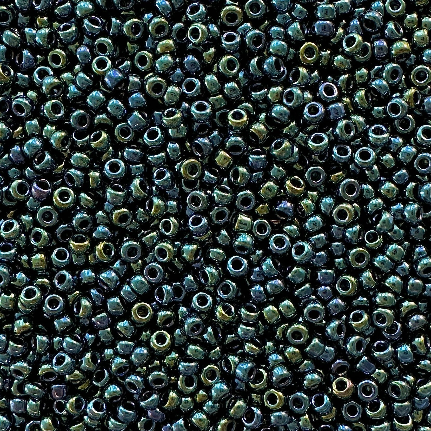 Miyuki 11 - 456 Metallic Gunmetal Iris - The Bead Mix
