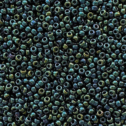 Miyuki 11 - 456 Metallic Gunmetal Iris - The Bead Mix