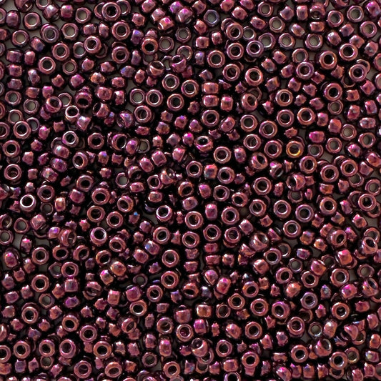 Miyuki 11 - 460 Metallic Dark Raspberry - The Bead Mix