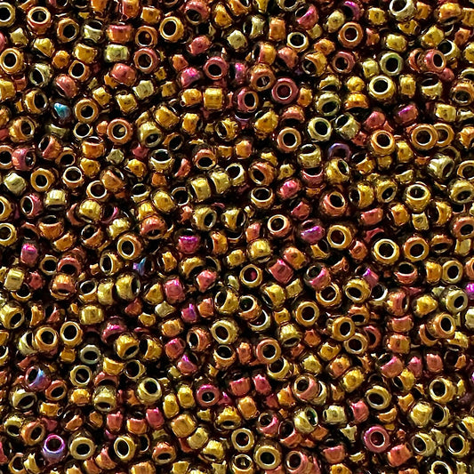 Miyuki 11 - 462 Metallic Gold Iris - The Bead Mix