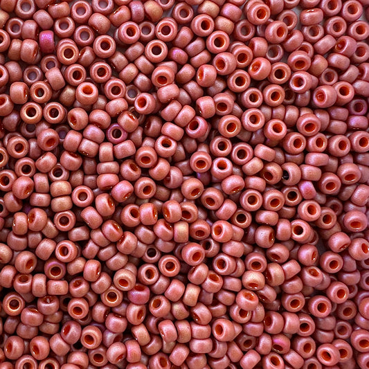 Miyuki 11 - 4695 Matte Opaque Cardinal Glazed Rainbow - The Bead Mix