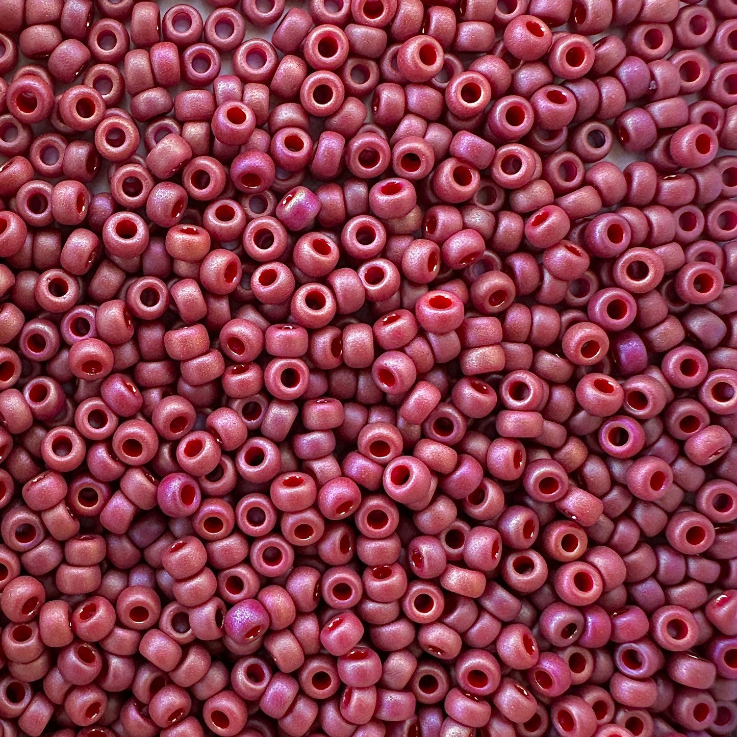 Miyuki 11 - 4696 Frosted Raspberry Glazed Rainbow - The Bead Mix