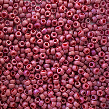 Miyuki 11 - 4696 Frosted Raspberry Glazed Rainbow - The Bead Mix