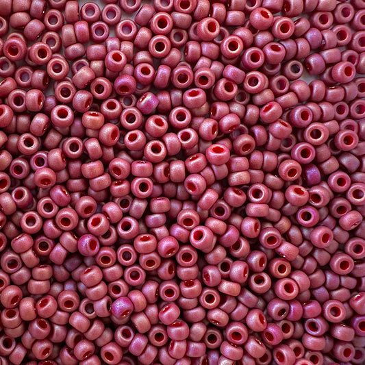 Miyuki 11 - 4696 Frosted Raspberry Glazed Rainbow - The Bead Mix