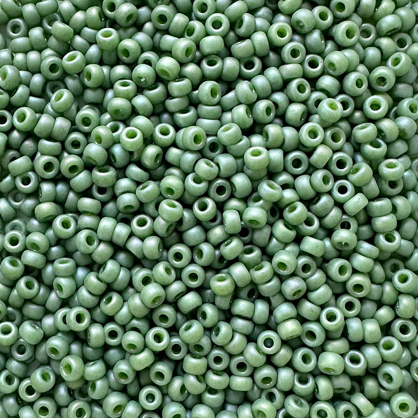 Miyuki 11 - 4698 Matte Opaque Kiwi Glazed Rainbow - The Bead Mix
