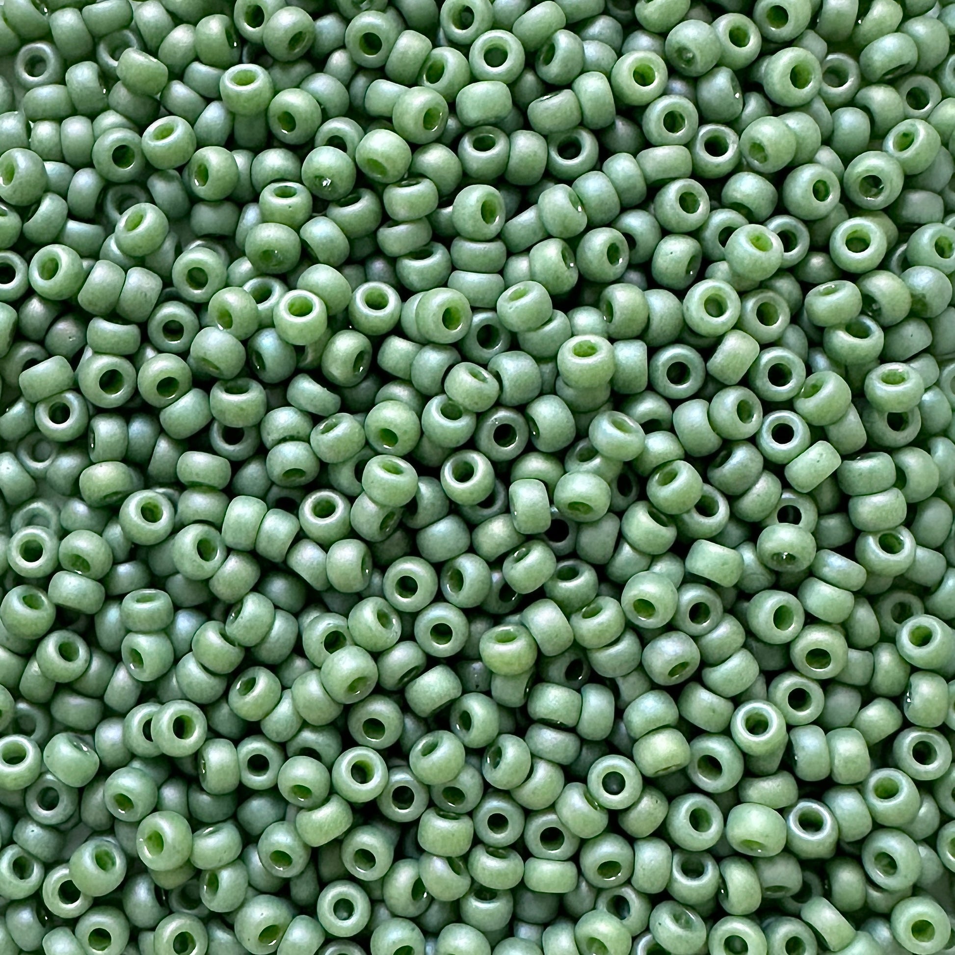Miyuki 11 - 4698 Matte Opaque Kiwi Glazed Rainbow - The Bead Mix