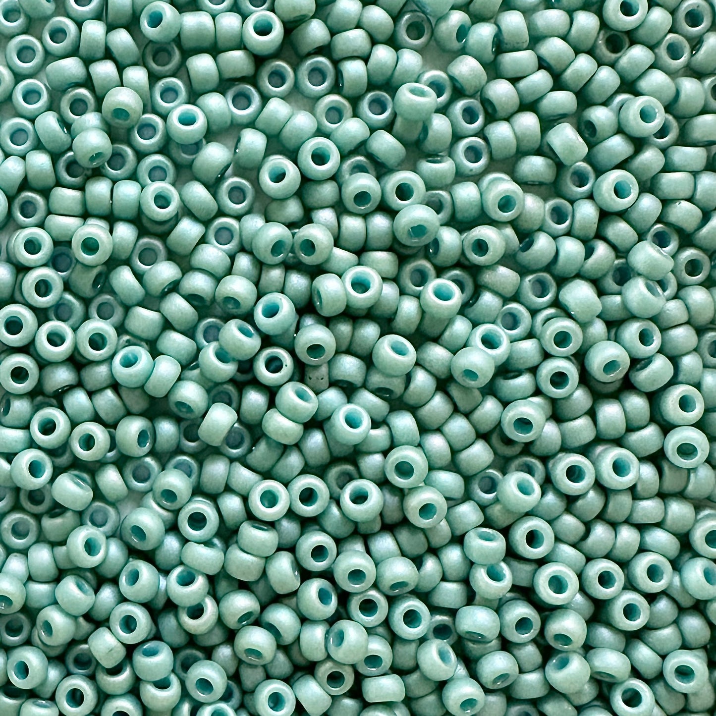 Miyuki 11 - 4701 Matte Opaque Celadon Glazed Rainbow - The Bead Mix