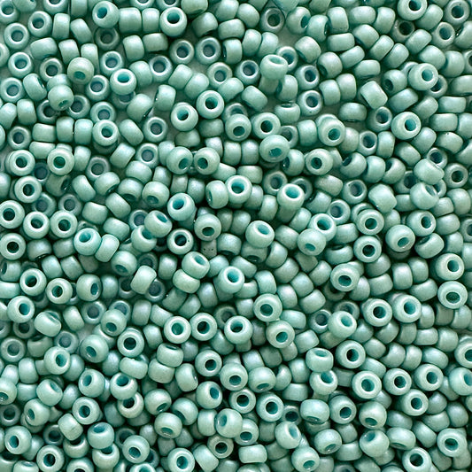 Miyuki 11 - 4701 Matte Opaque Celadon Glazed Rainbow - The Bead Mix